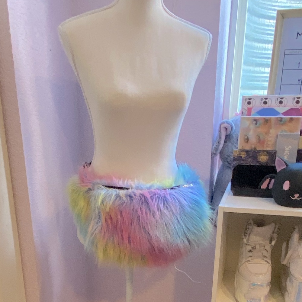 Dolls Kill Fur Fannypack